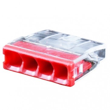 Universali laidų jungtis, 4x 0.5-2.5mm², 24A, 450V, 100vnt.