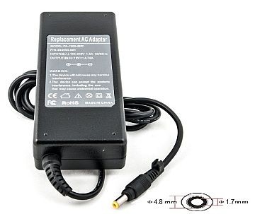 Nešiojamo kompiuterio įkroviklis HP 90W: 19V, 4.74A