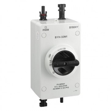 DC jungiklis 2P, 32A, 1000VDC, MC4, IP66