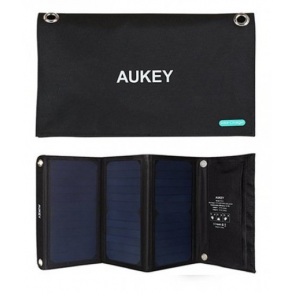 AUKEY PB-P4 21W SOLAR PANEL CHARGER DUAL USB PORT 