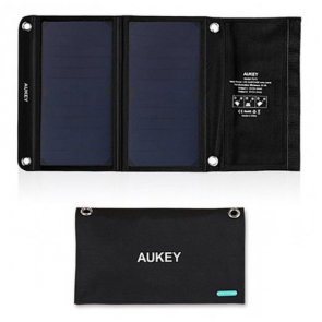 AUKEY PB-P3 14W SOLAR PANEL CHARGER DUAL USB PORT